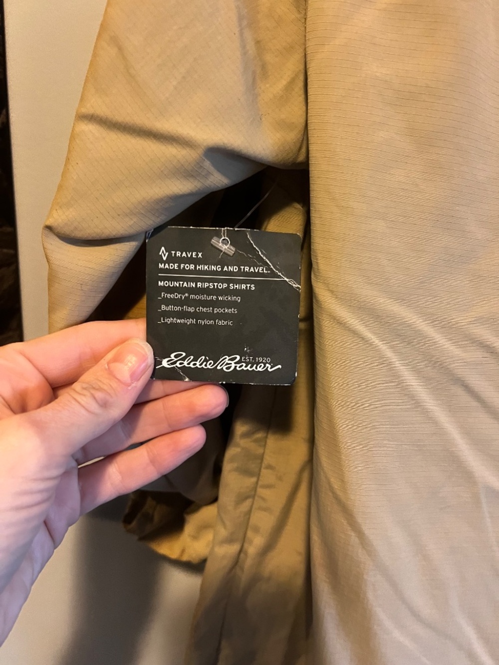 Eddie Bauer safari shirt NWT Sz small - Picture 5 of 6